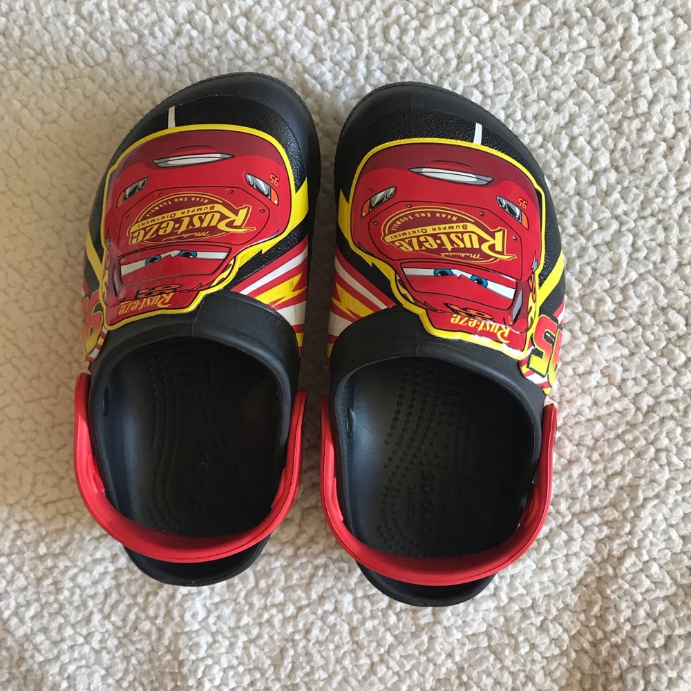 Crocs lightning McQueen lights clog